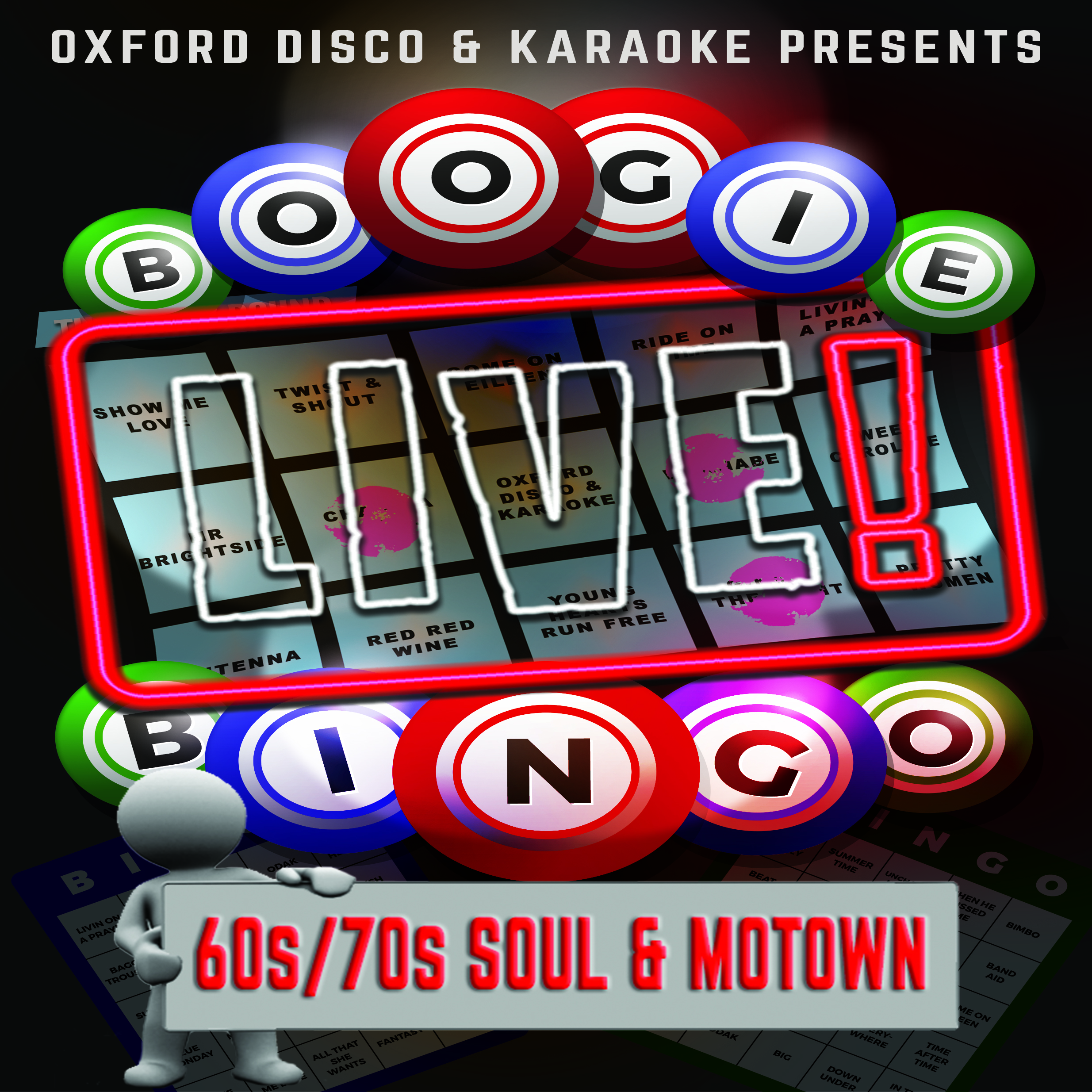 Oxford Discos Boogie Bingo Live in Oxfordshire - 60s 70s Soul & Motown