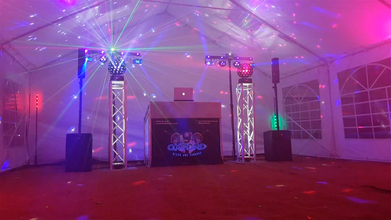 Garden Party Marquee in Oxfordshire with Disco