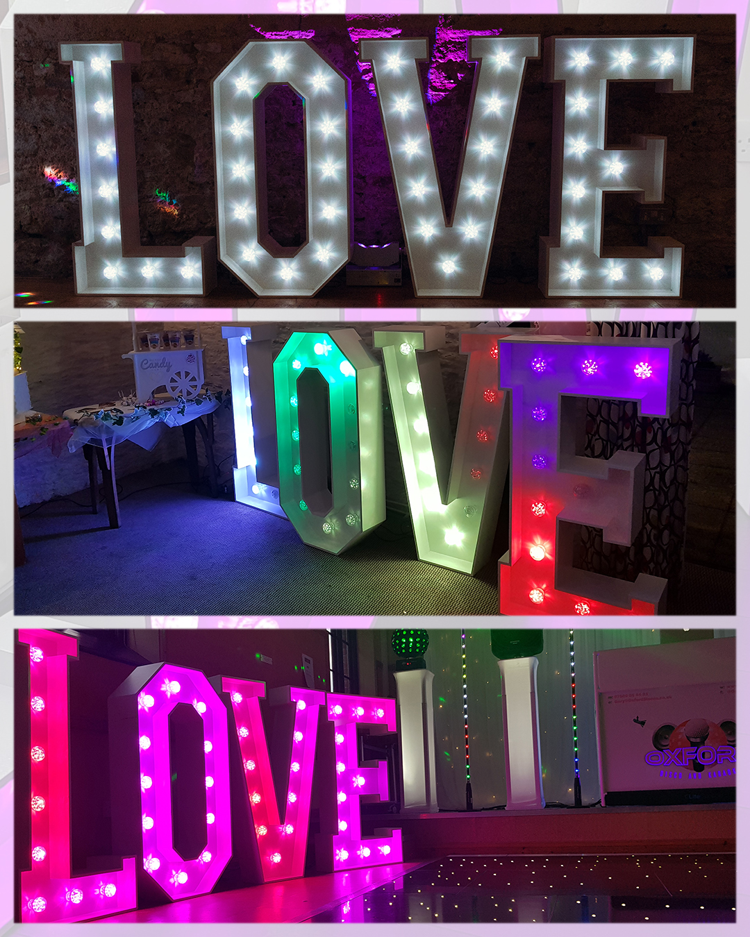 Love Letters Collage by Oxford Discos in Oxfordshire