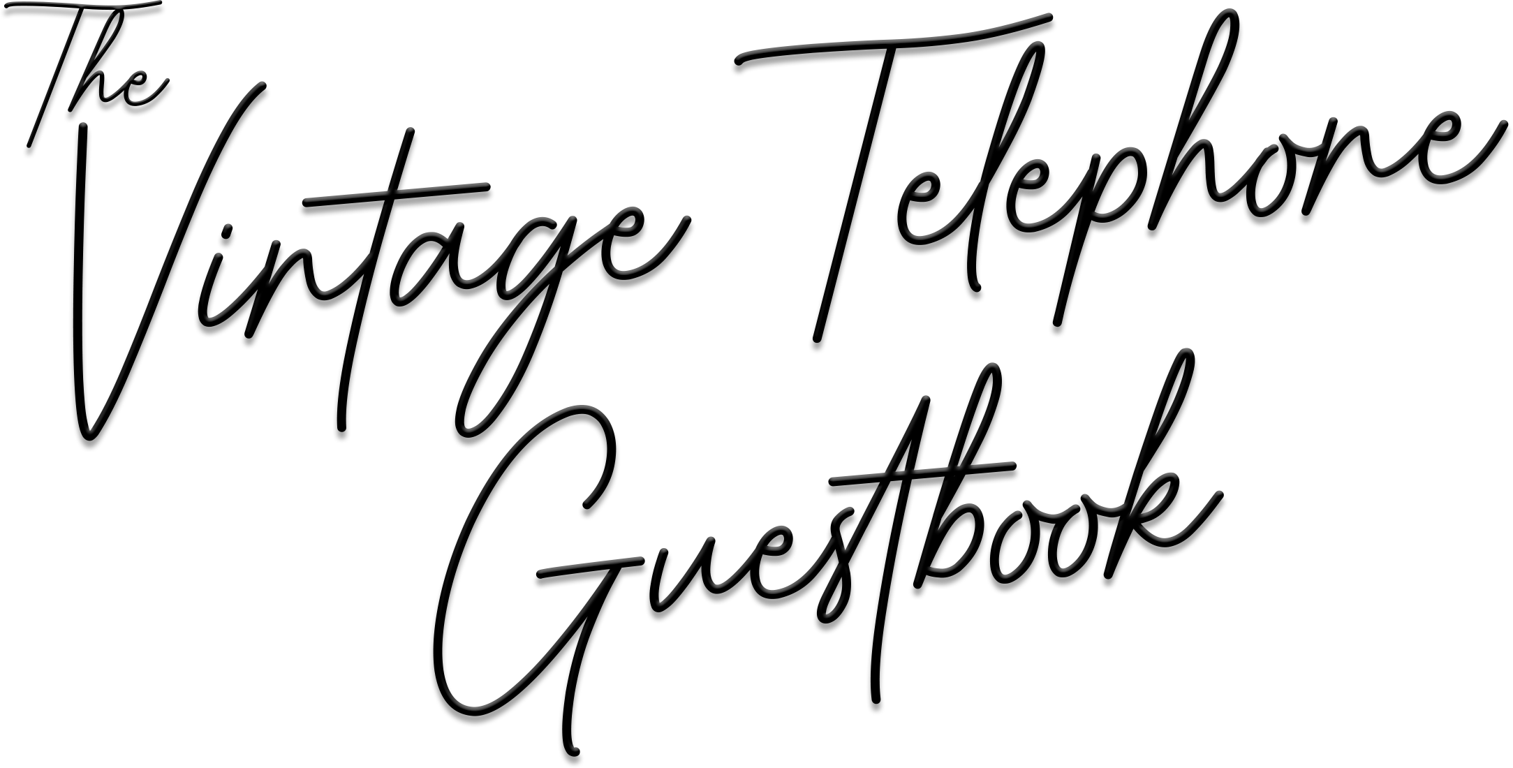 The Vintage Telephone Guestbook Logo by Oxford Discos in Oxfordshire