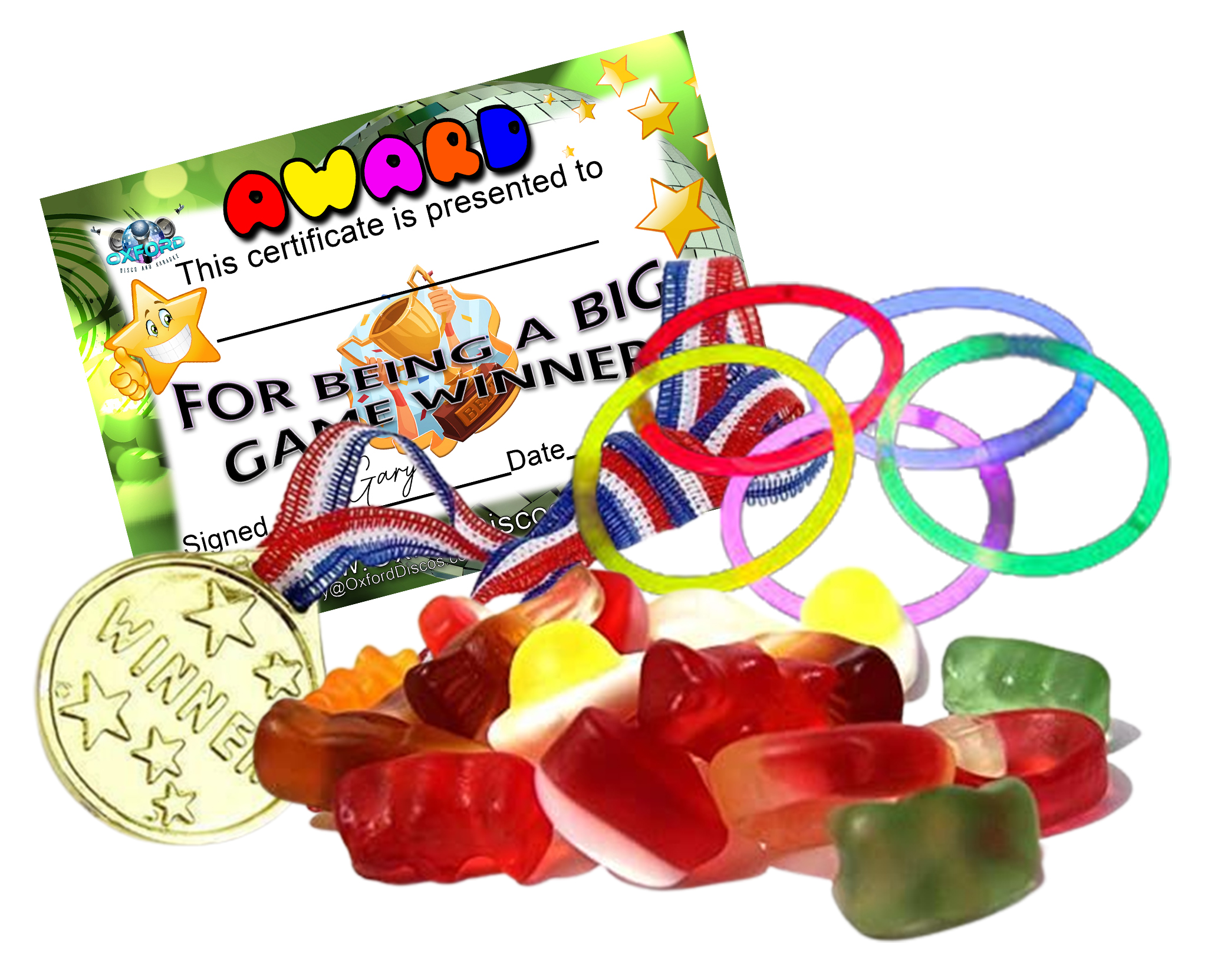 Oxford Discos in Oxfordshire Childrens Party Prizes