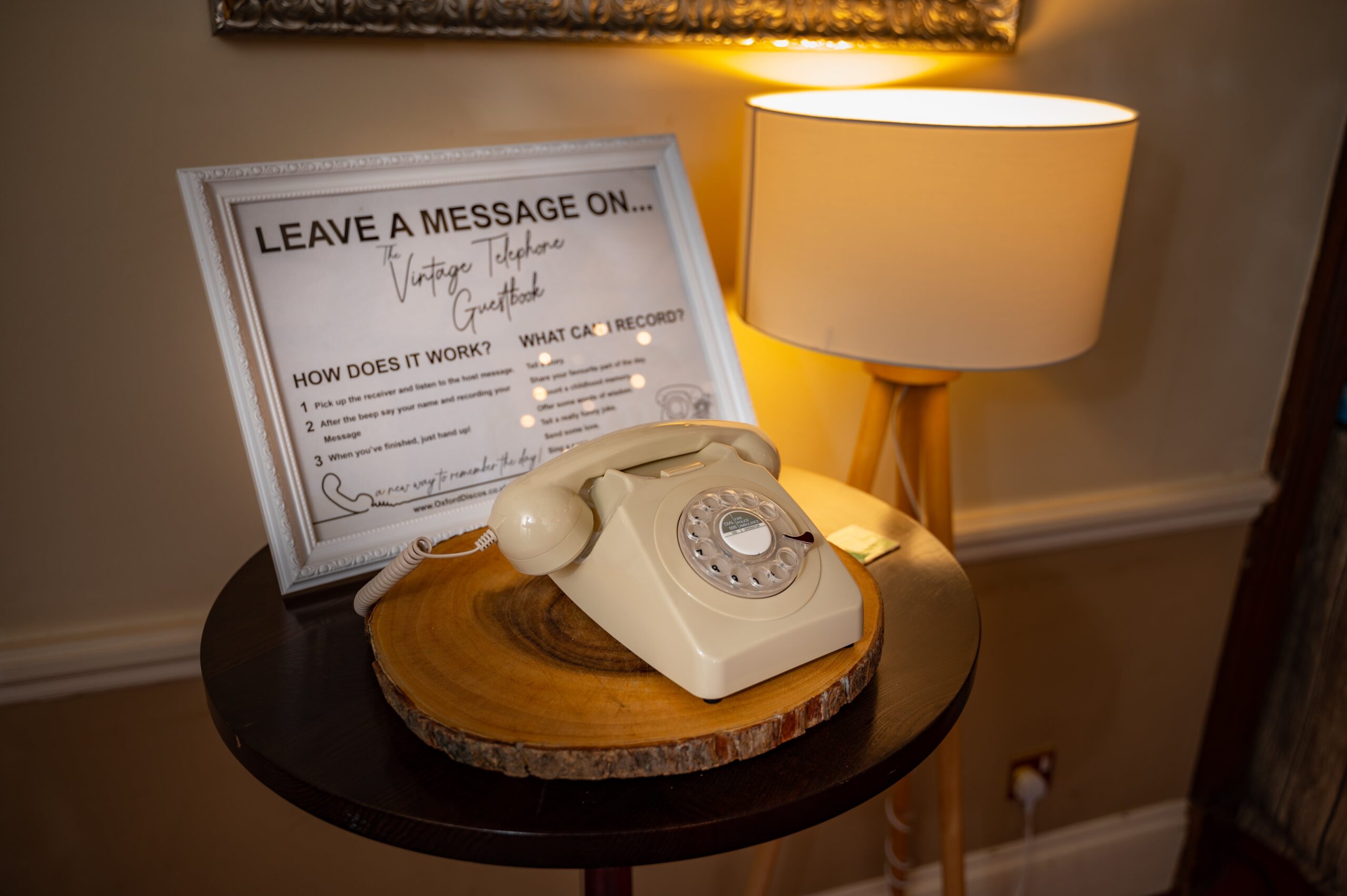 The Vintage Telephone Guestbook by Oxford Discos in Oxfordshire