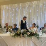 Starlit LED Curtain Backdrop for Top Table with Oxford Discos in Oxfordshire at The Coseners House Abingdon 1