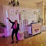 Starlit LED Curtain Backdrop for Top Table with Oxford Discos in Oxfordshire at The Coseners House Abingdon 2
