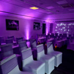 Ceremony Room Up Lighting at The Coseners House Abingdon by Oxford Discos in Oxfordshire
