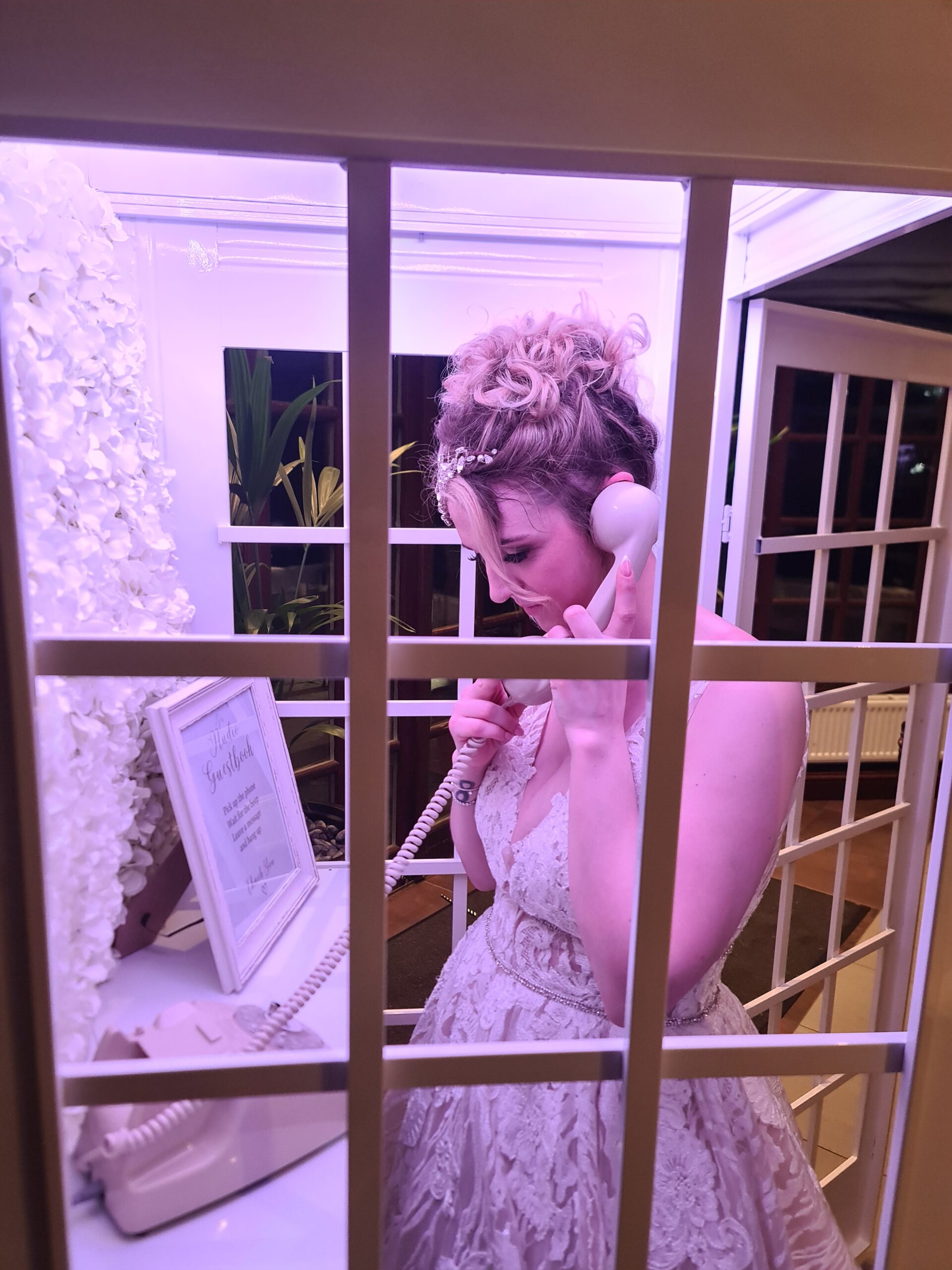The Vintage Telephone Guestbook and Phone Box at The Miton Hill House Hotel by Oxford Discos in Oxfordshire 3